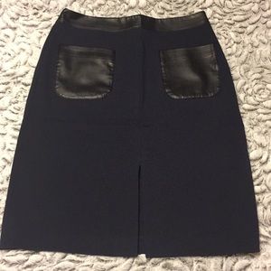 Ann Taylor Navy Skirt